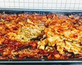 Foto del passaggio 5 della ricetta Timballo di fettuccine al forno