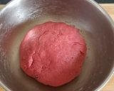 A picture of step 2 of Beetroot wheat tortilla wrap.
