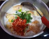 A picture of step 3 of Tom Kha with Soft Chicken Cartilage and Omelet - Keto.