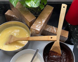 Foto del paso 1 de la receta: Tarta de galletas rellena de chocolate 🍫 y natillas