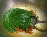 A picture of step 5 of Aloo Palak.