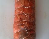 Foto del passaggio 7 della ricetta Rotolo farcito con fettine sottili di petto di pollo