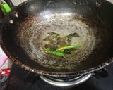 A picture of step 3 of Gujrati Khatti meethi kadhi.