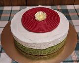 Nemzeti színű krémtorta🇭🇺❤️🇭🇺 recept fázis 10 fotója