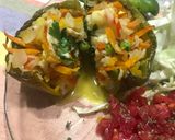 Foto del paso 6 de la receta: PIMIENTOS RELLENOS con vegetales y arroz integral 🫑🥕🌽🧅