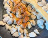Foto langkah ke 3 dari resep Nudeln in Sahnesauce mit Hähnchen / Noodle with chicken and cream sauce.