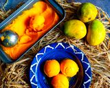 A picture of step 4 of Mango Sorbet.