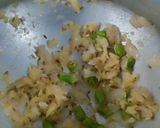 A picture of step 3 of Mung sprout and methi pulao.