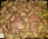 Foto del paso 24 de la receta: Pollo "entalcado" con papas rústicas