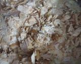 A picture of step 3 of Alferedo chicken bread.