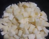 Foto del paso 1 de la receta: Tortilla de papas sin huevo (vegana) 🌱🥔