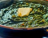 A picture of step 4 of Sarson ka Saag.