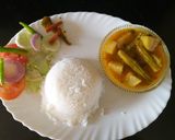 A picture of step 5 of Toor dal Lauki Sem phali curry.