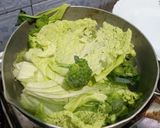 Foto langkah ke 2 dari resep Sawi Brokoli Rebus Sambal Rujak.