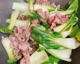 Hình bước làm 2 của món Bò Xào Cải Thìa