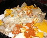 A picture of step 2 of Calocasia / Musa paradisica/ Banda Arbi curry.