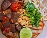 A picture of step 5 of 🍅🌶Khanom Jeen Nam Ngiao (Northern Thai Noodle Soup)🌶🍅.