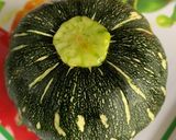 Hình bước làm 1 của món Flan Bí Đỏ Nhật