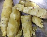 A picture of step 1 of Sweet potato chaat.