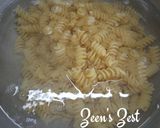 A picture of step 1 of Eliche Pasta with Spinach Pesto.