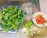 Foto langkah ke 1 dari resep Tumis Kangkung Ber-Udang🍤🥗.