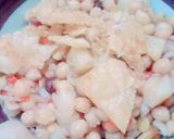 A picture of step 3 of Chana chat.