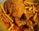 A picture of step 10 of Lahori chicken chargha.