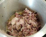A picture of step 6 of Mutton Do Pyaza.