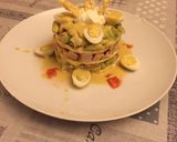 Foto del paso 7 de la receta: Timbal de aguacate, pollo y tortas de maíz. Con sobras de pollo a l’ast
