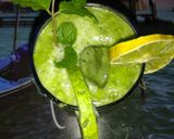 A picture of step 3 of Glowy green smoothie.