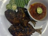 Dorang Bakar with sambel Cocol