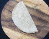 A picture of step 1 of Roti cone Pizza Punch.