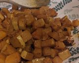 A picture of step 2 of Not-so-classic kedgeree w/ roast squash.