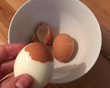 A picture of step 3 of Ajitsuke Tamago (Japanese Pickled Eggs).