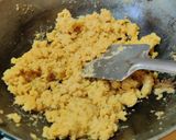 A picture of step 7 of Moong Dal Halwa.