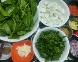 A picture of step 1 of Lasooni Palak Paneer or Garlic Spinach Cottage Cheese Curry.