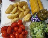 A picture of step 3 of Baked fish veggies.
