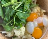 รูปขั้นตอนการทำที่ 4 ของ เมนูข้าวกล่อง🍚🌶️ตับทอดกระเทียม🧄ดอกกะหล่ำผัดคื่นช่ายกับไข่🥚🧄🥬