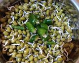 A picture of step 1 of Sprouted Moong and Spinach Dhokla.