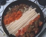 Foto del paso 2 de la receta: Fideos con salsa diferente