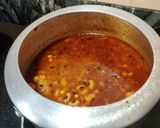 A picture of step 9 of Punjabi lobia aloo masala.