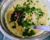 A picture of step 3 of Moong Dal, Veggies Idlis.