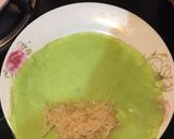 Hình bước làm 3 của món Món bánh crepe cuốn dừa xào