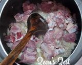 A picture of step 2 of Mutton Jalfrezi.