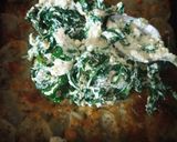 A picture of step 5 of Scalloped Potato Spinach Roll.