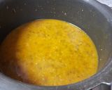 A picture of step 1 of Moong dal chilkewali dal/soup.