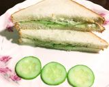 A picture of step 4 of Mayo Cucumber Sandwich.