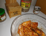 Foto del paso 1 de la receta: Alitas y tacos de cerco en Moruno Rojo