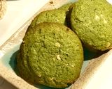 Hình bước làm 3 của món Matcha cookies - Bánh quy trà xanh choco chip