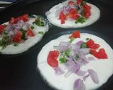 A picture of step 3 of 10-minutes Instant Suji Uttapam.